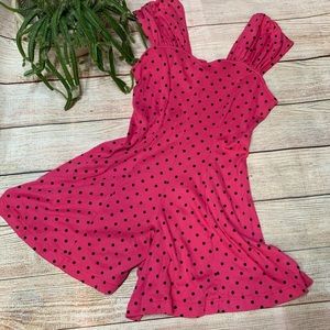 South Beach} Vintage 90’s y2k polka dot romper SZ S